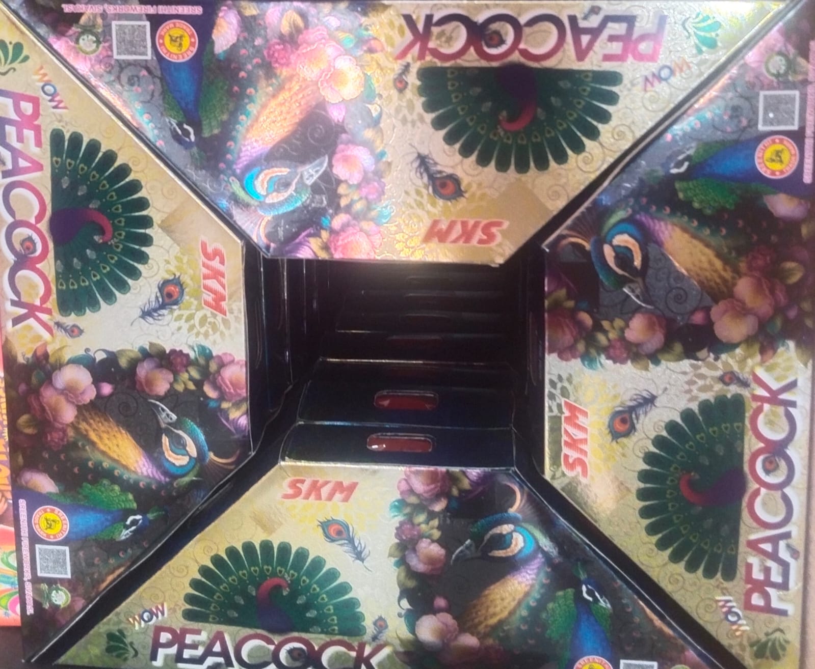 Peacock Red and Green (1Pcs)